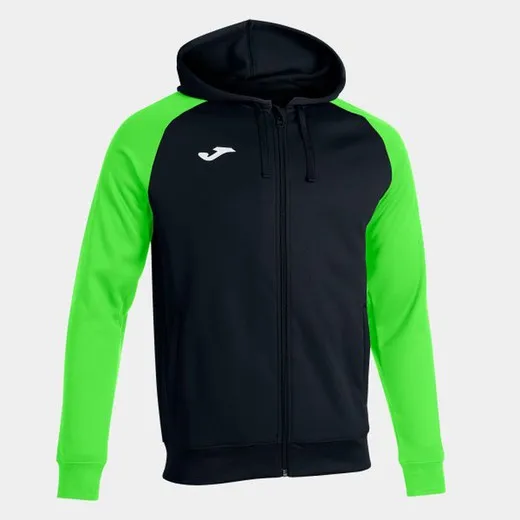 ACADEMY IV ZIPUP HOODIE BLACK FLUOR GREEN