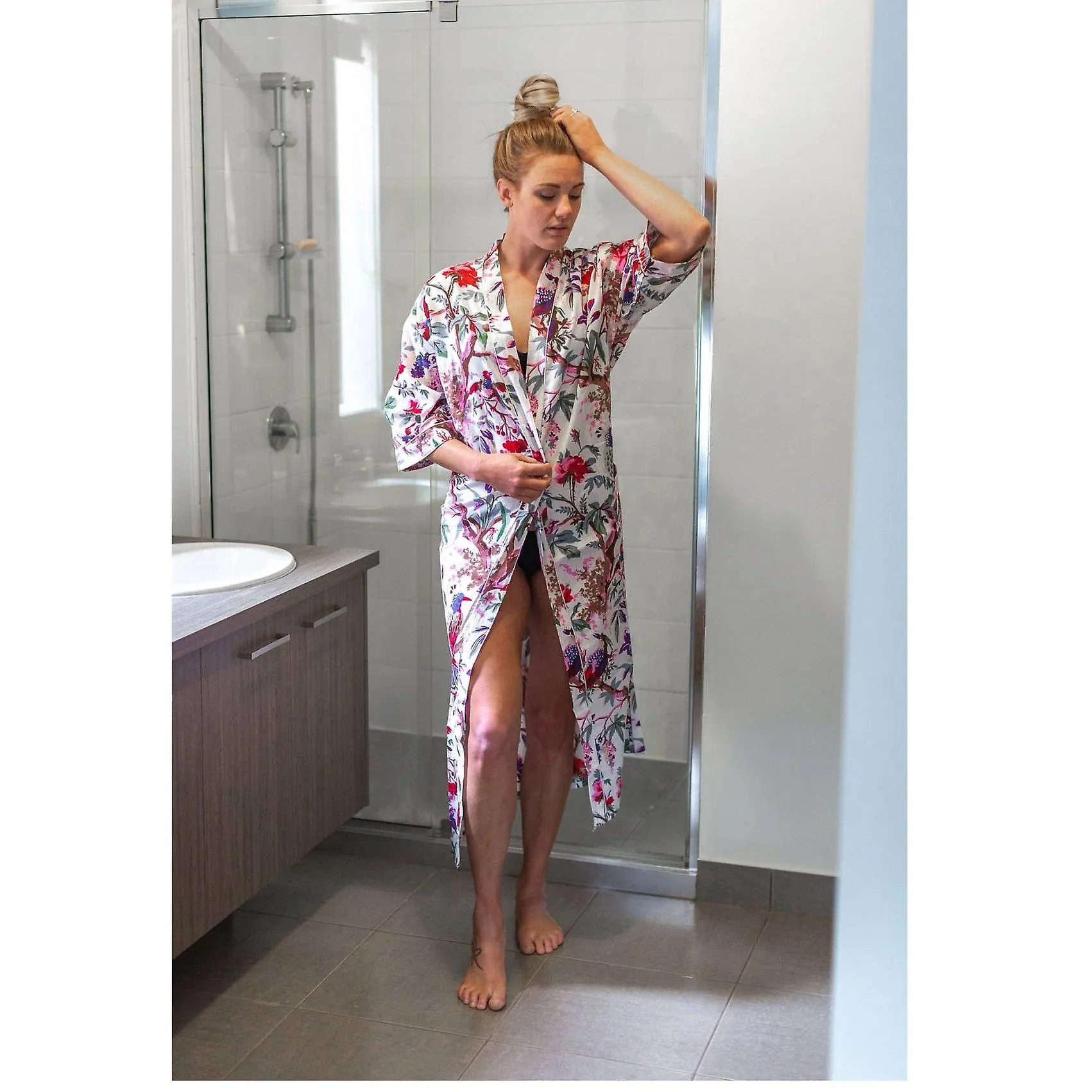 Albornoz Frida kimono' 100% algodón.