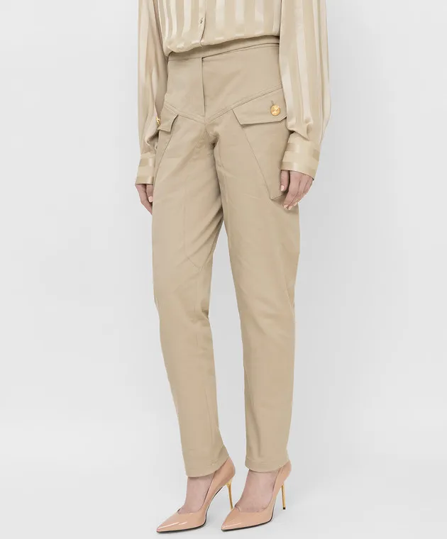 ALEXANDRE VAUTHIER Beige pants