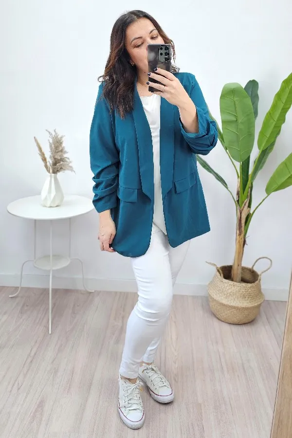 Americana Stylo Verde Azulado