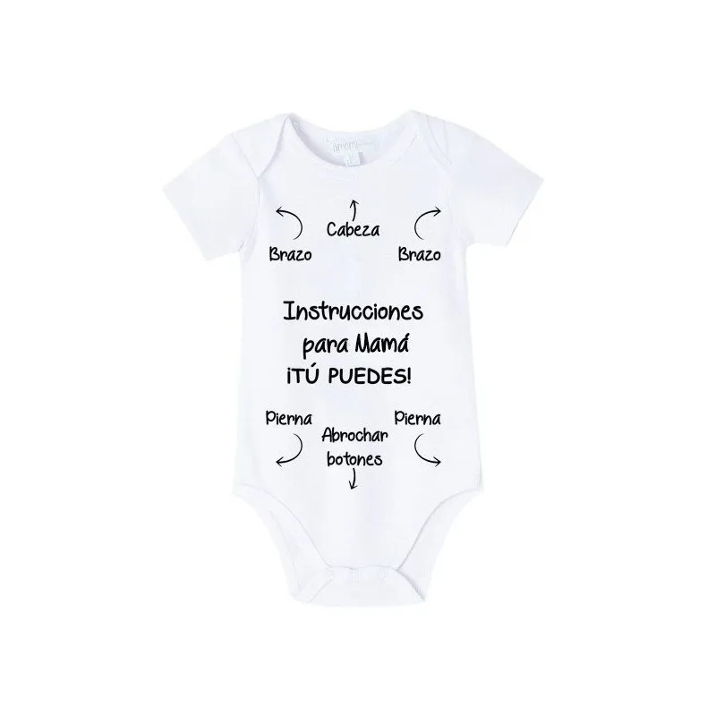 Body personalizado bebé Instrucciones Mamá