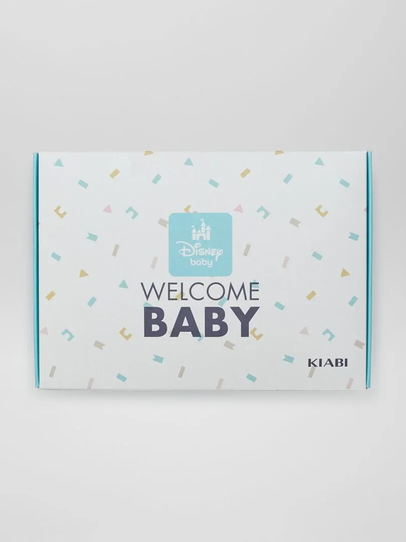 BOX DE NACIMIENTO 'WELCOME BABY'  'DISNEY'  4 PIEZAS  VERDE