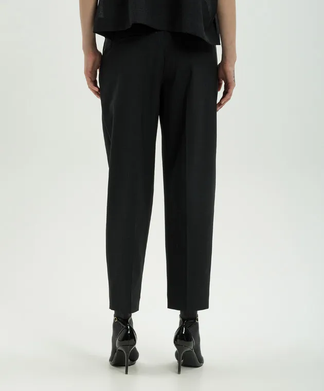 Brunello Cucinelli Black pants with wool