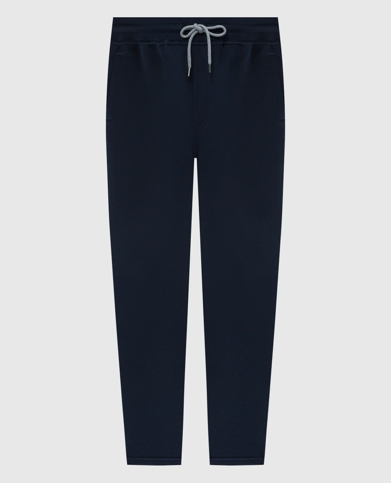 Brunello Cucinelli Blue sports pants with wool and silk