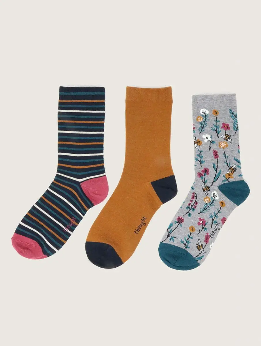 Calcetines sostenibles mujer de primavera. Pack de 3