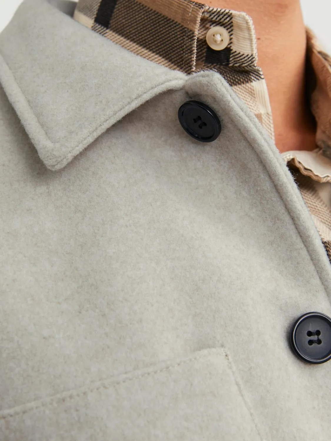 Camisa chaqueta Corte regular | Gris claro | Jack & Jones®