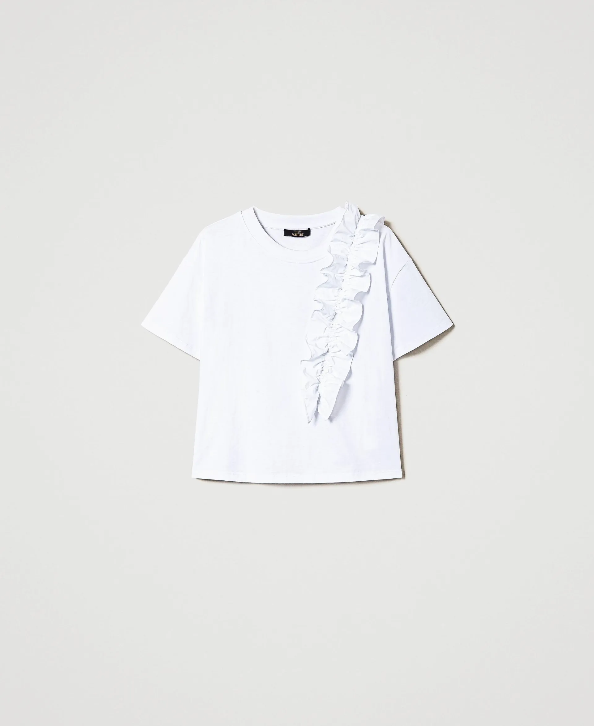Camiseta estándar con volantes