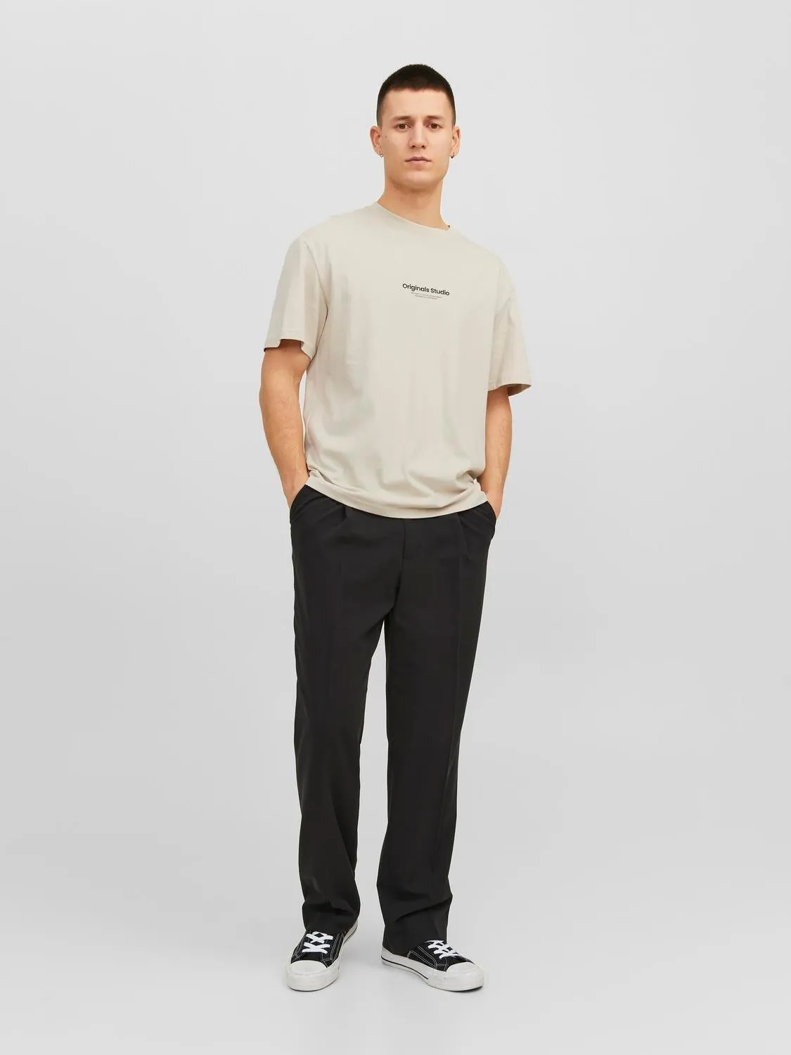 Camiseta Estampado Cuello redondo | Beige | Jack & Jones®