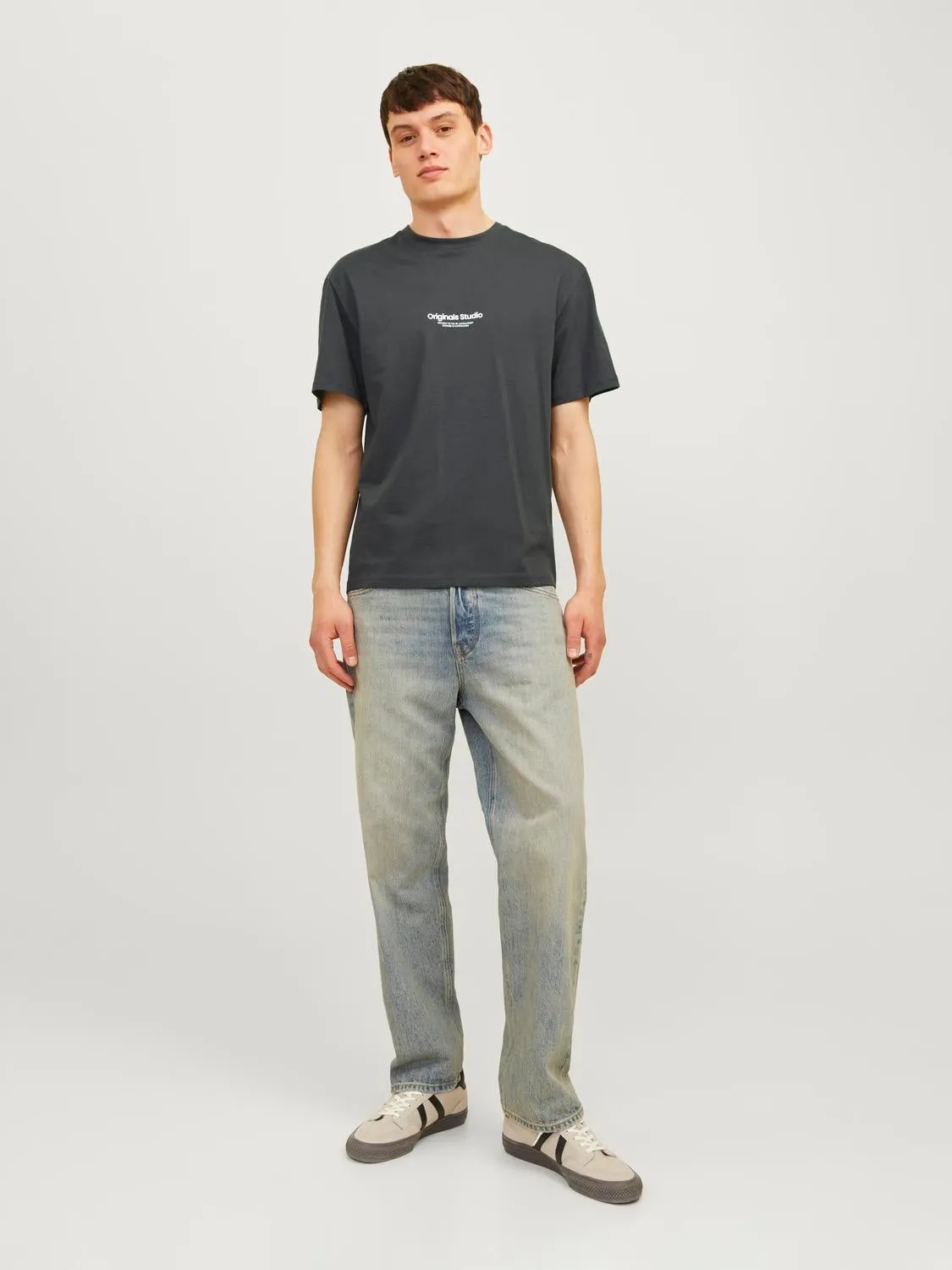 Camiseta Estampado Cuello redondo | Gris oscuro | Jack & Jones®
