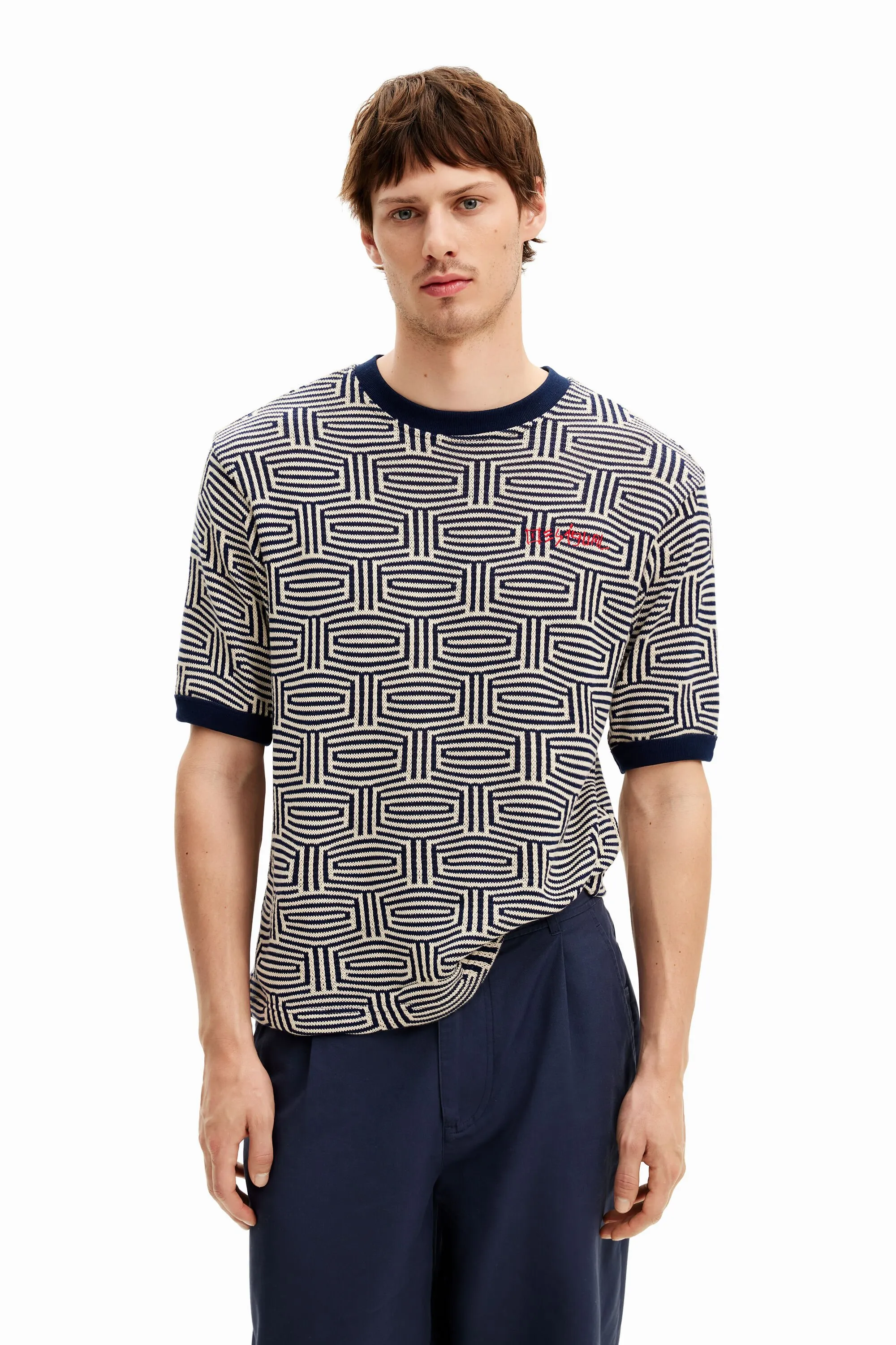 Camiseta estampado geométrico