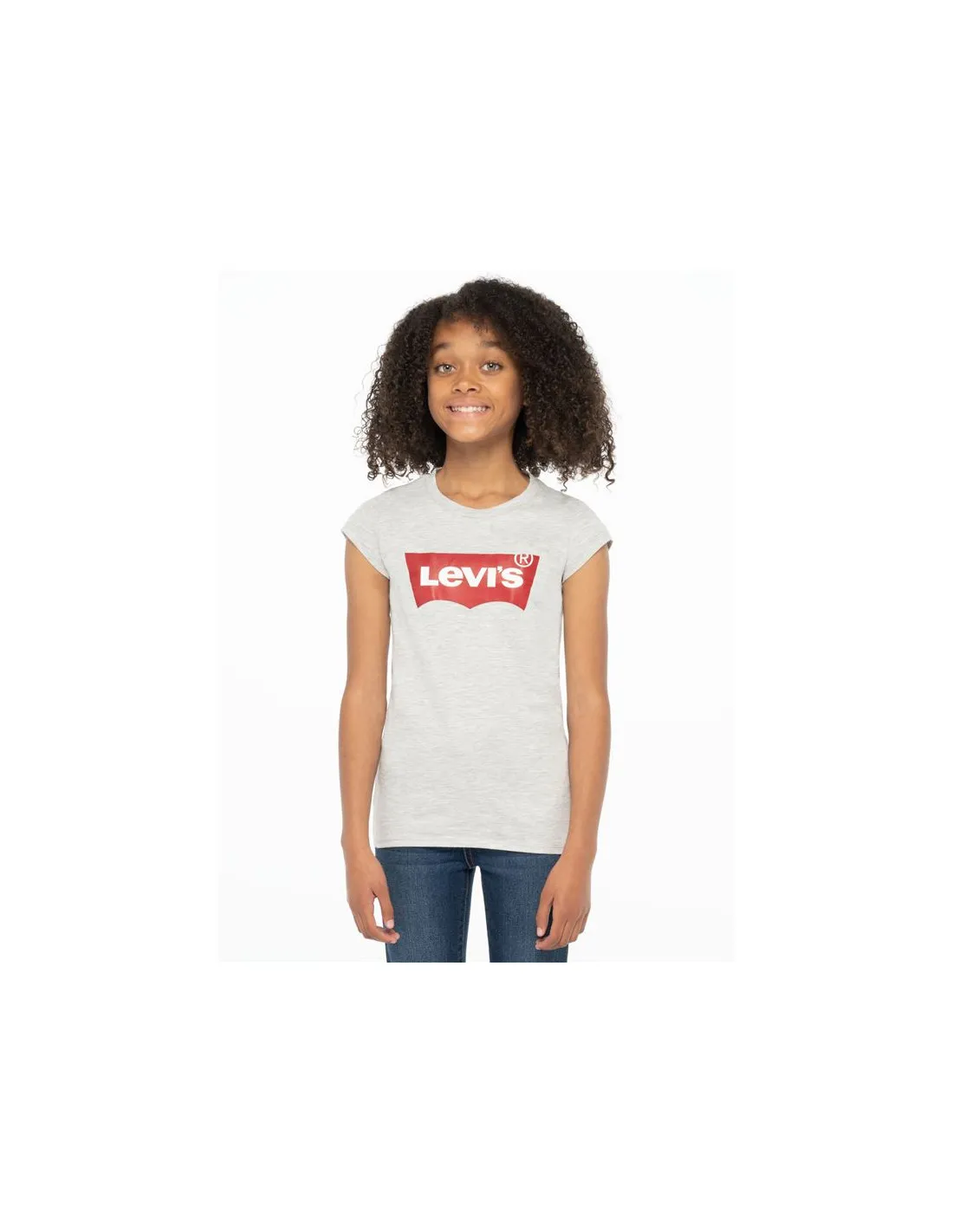 Camiseta Levi's Batwing Manga corta Girl Grey