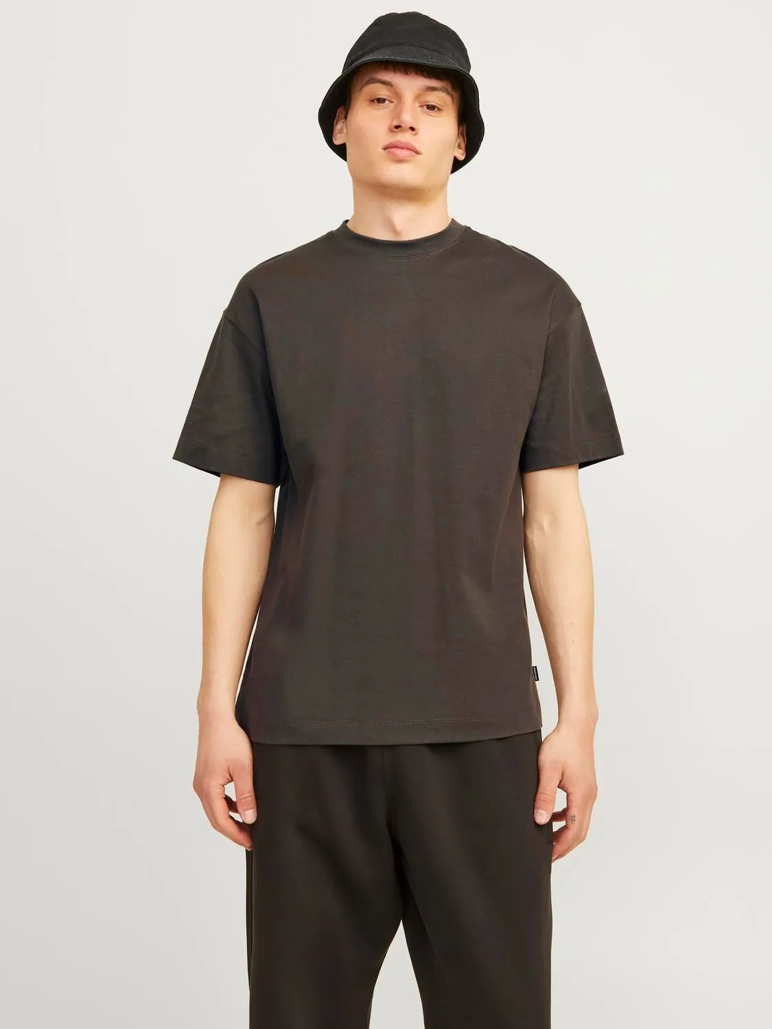 Camiseta Liso Cuello redondo | Marrón claro | Jack & Jones®