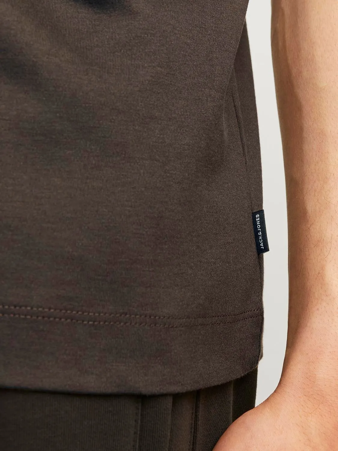 Camiseta Liso Cuello redondo | Marrón claro | Jack & Jones®