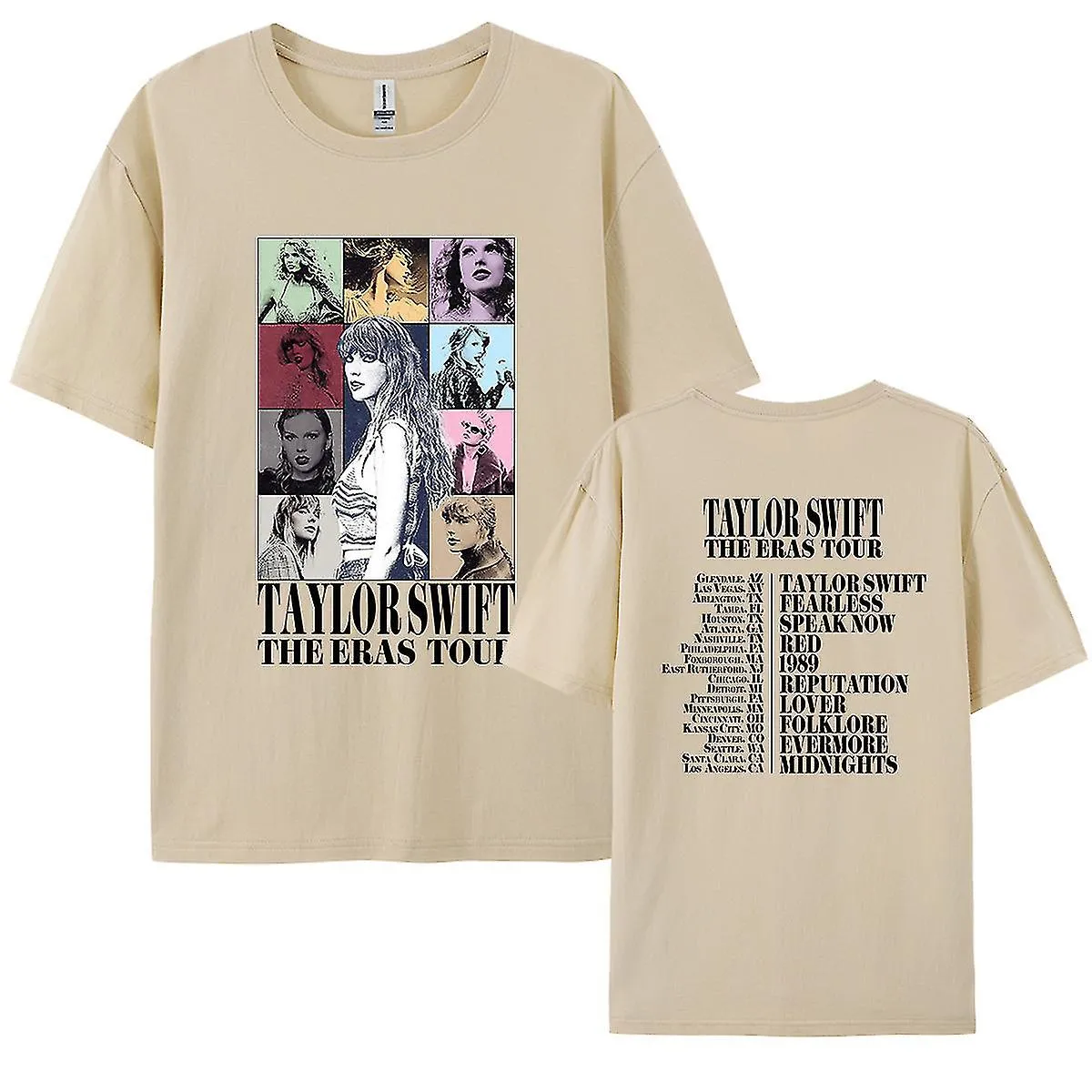 CAMISETA TAYLOR SWIFT ALGODóN TOPS MUJER TAYLOR CAMISETA MANGA CORTA ACGIV