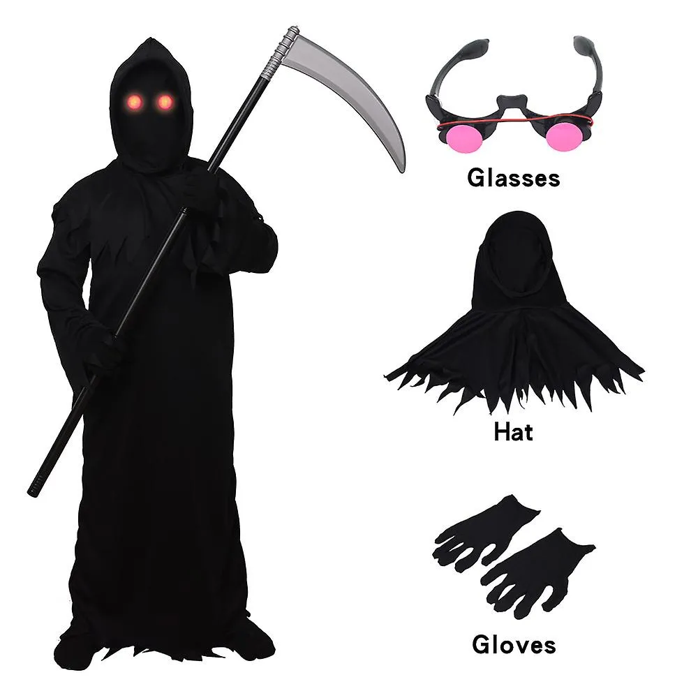 Carnaval Disfraz de niños Fuerte grito Muerte Horror Fantasma Prom Cosplay con cinturón de máscara