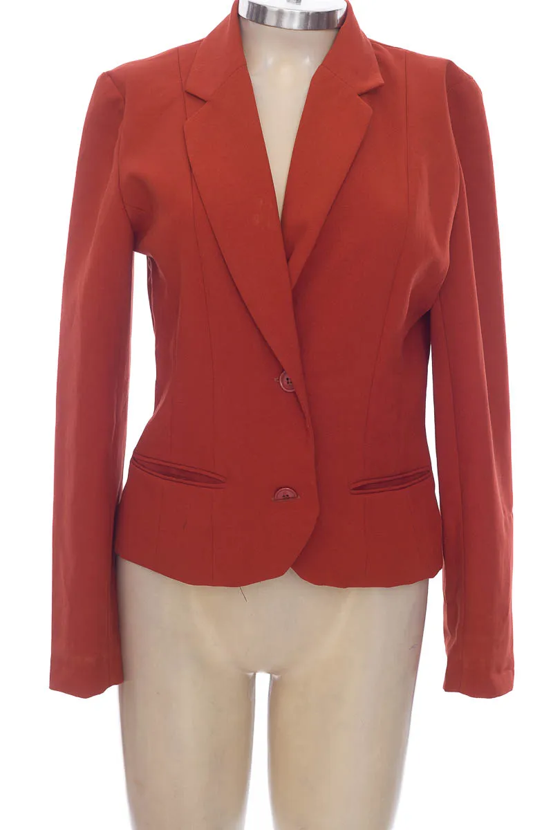 CHAQUETA / ABRIGO COLOR NARANJA  TEIJIDO