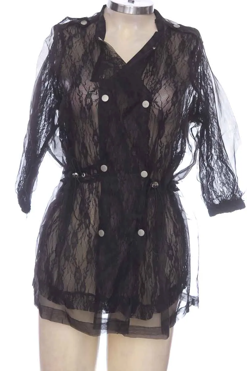 CHAQUETA / ABRIGO COLOR NEGRO  A8.