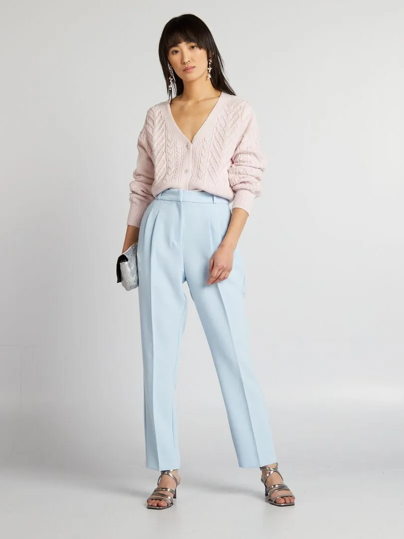 CHAQUETA DE PUNTO DE FANTASíA  ROSA