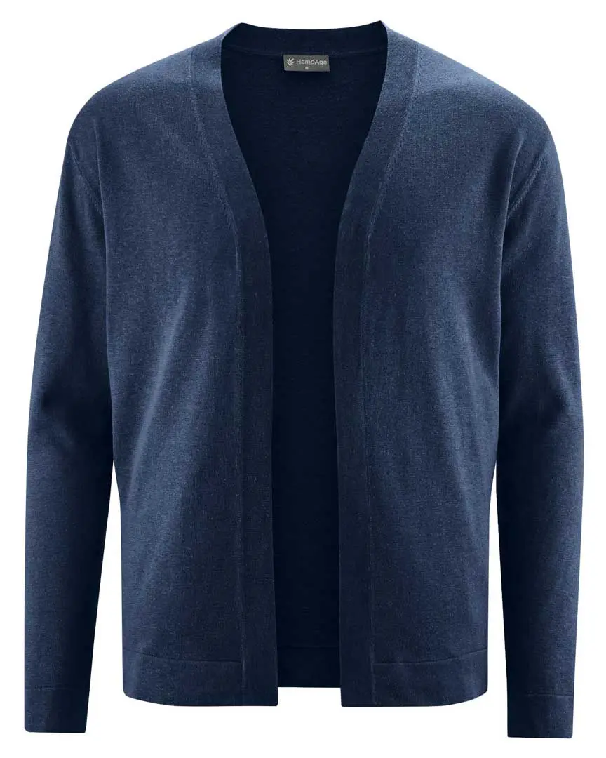 Chaqueta de punto hombre sin botones ecológica