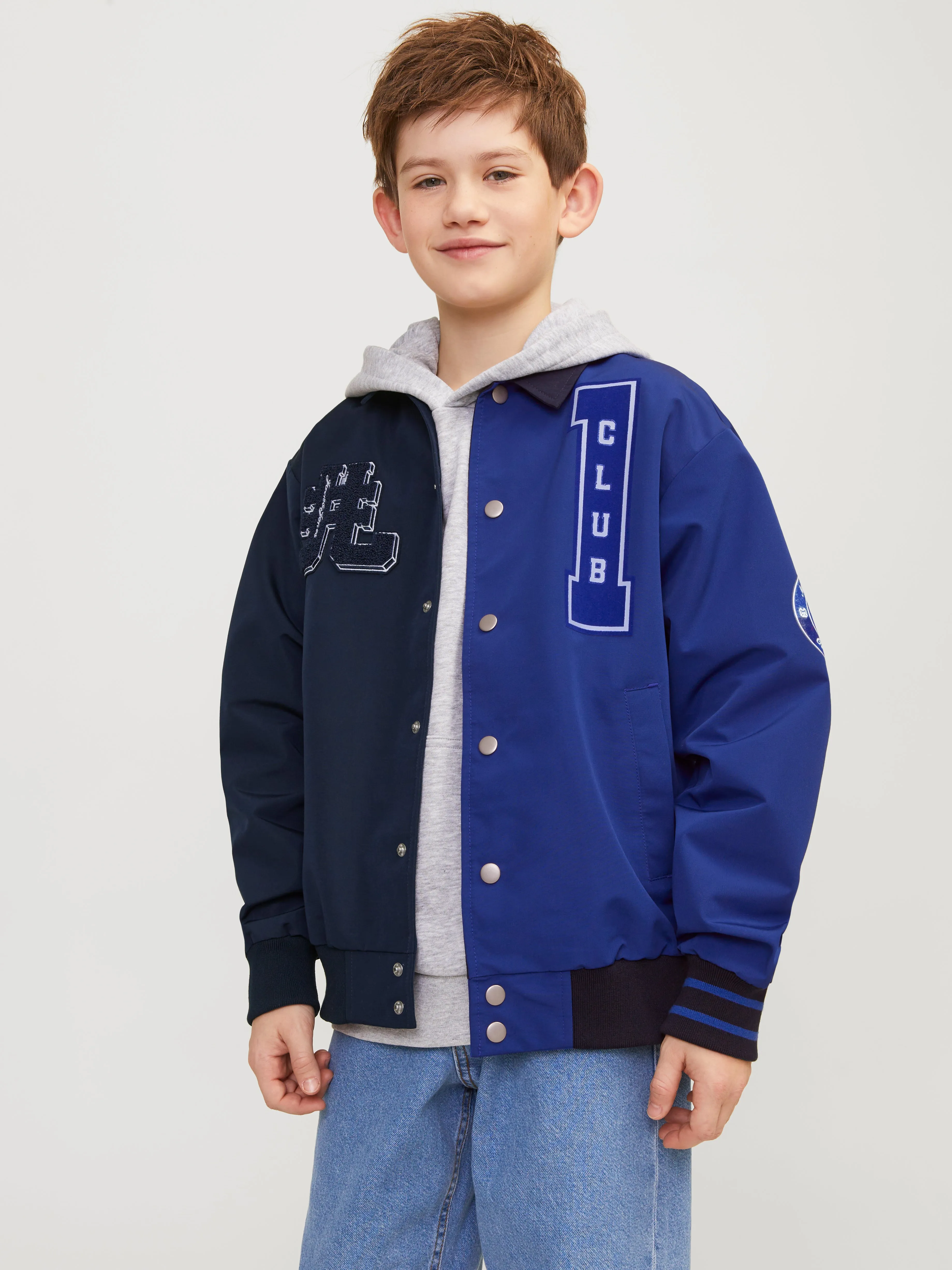 Chaqueta estilo béisbol Junior | Azul oscuro | Jack & Jones®