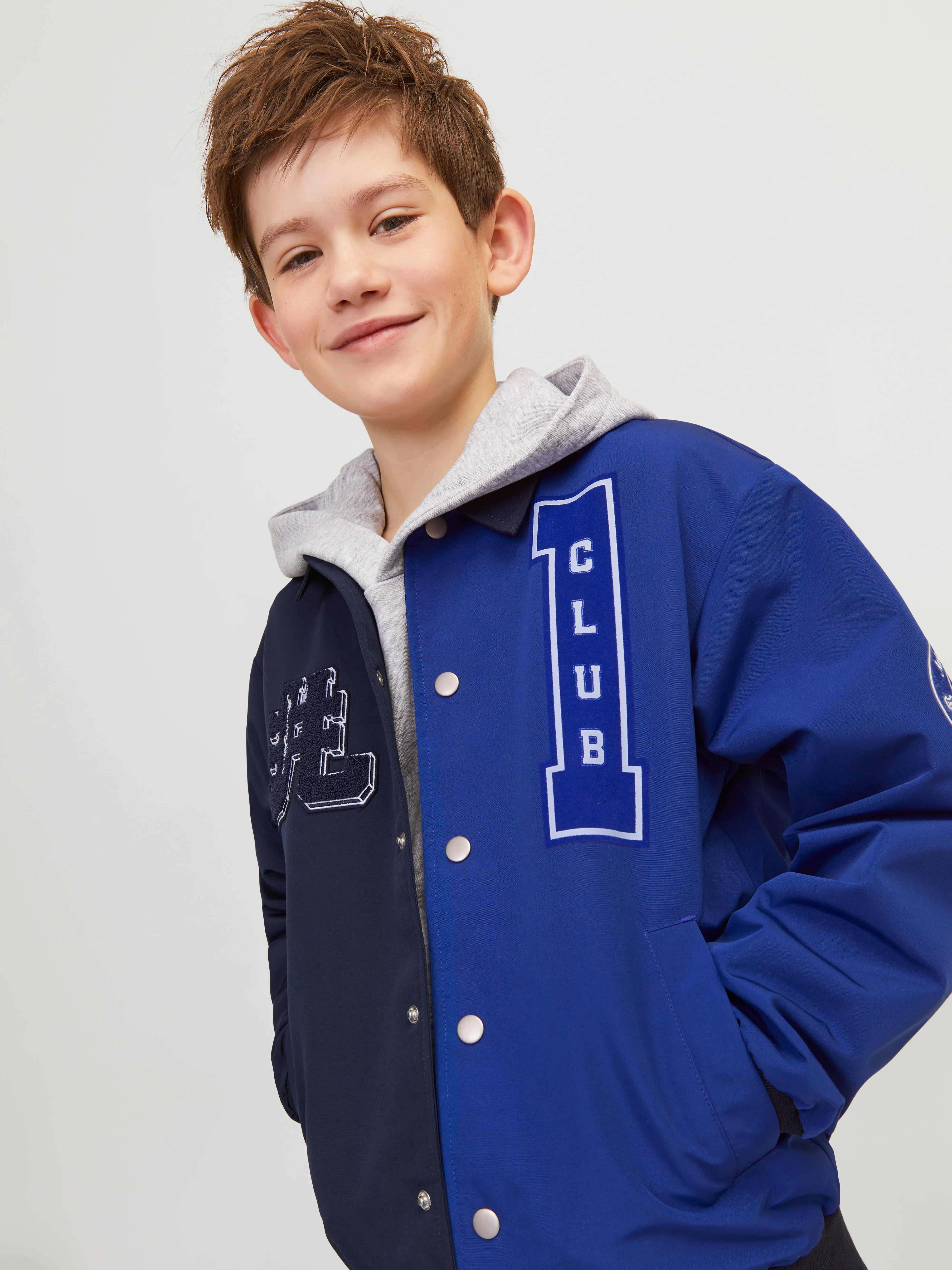 Chaqueta estilo béisbol Junior | Azul oscuro | Jack & Jones®