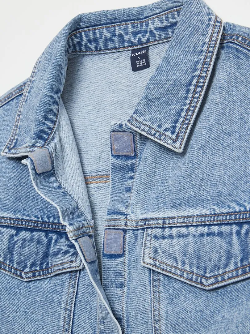 CHAQUETA VAQUERA CORTA  SO EASY  AZUL