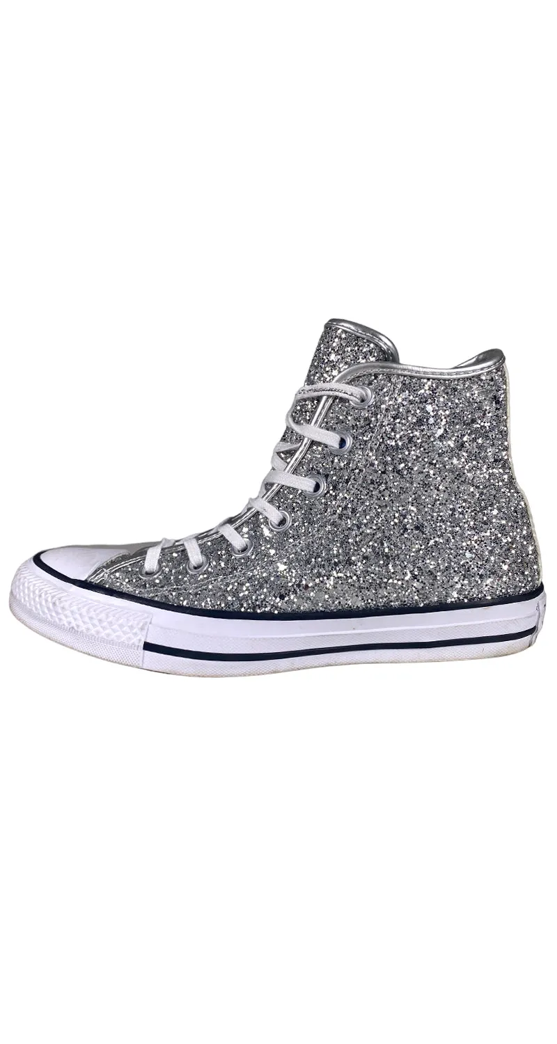 CONVERSE Zapatillas Chuck Taylor Glitter Plateado