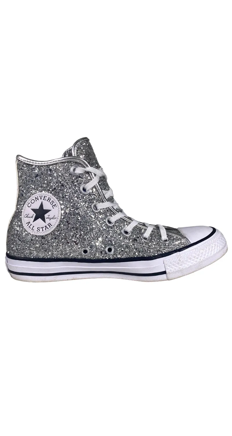 CONVERSE Zapatillas Chuck Taylor Glitter Plateado