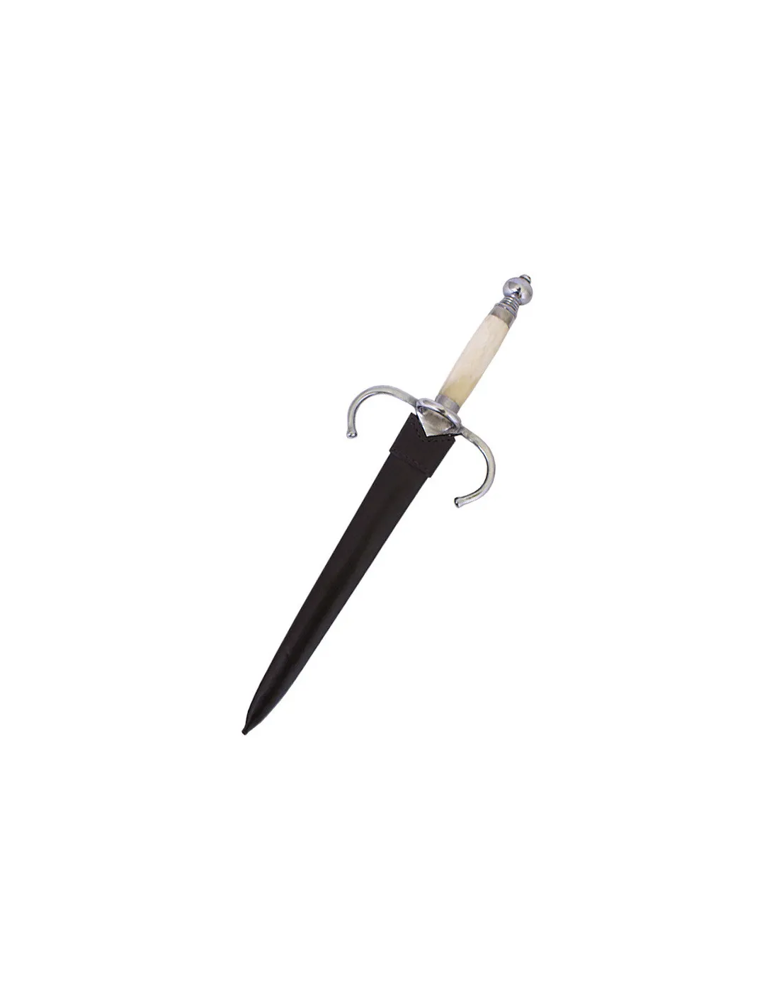 Daga renacentista Acompañante de Rapiera, con vaina (44 cm.)