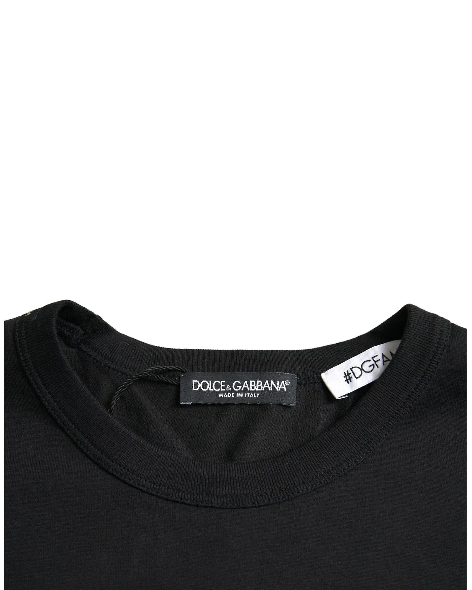 Dolce & Gabbana #DGFamily Camiseta de algodón con cuello redondo