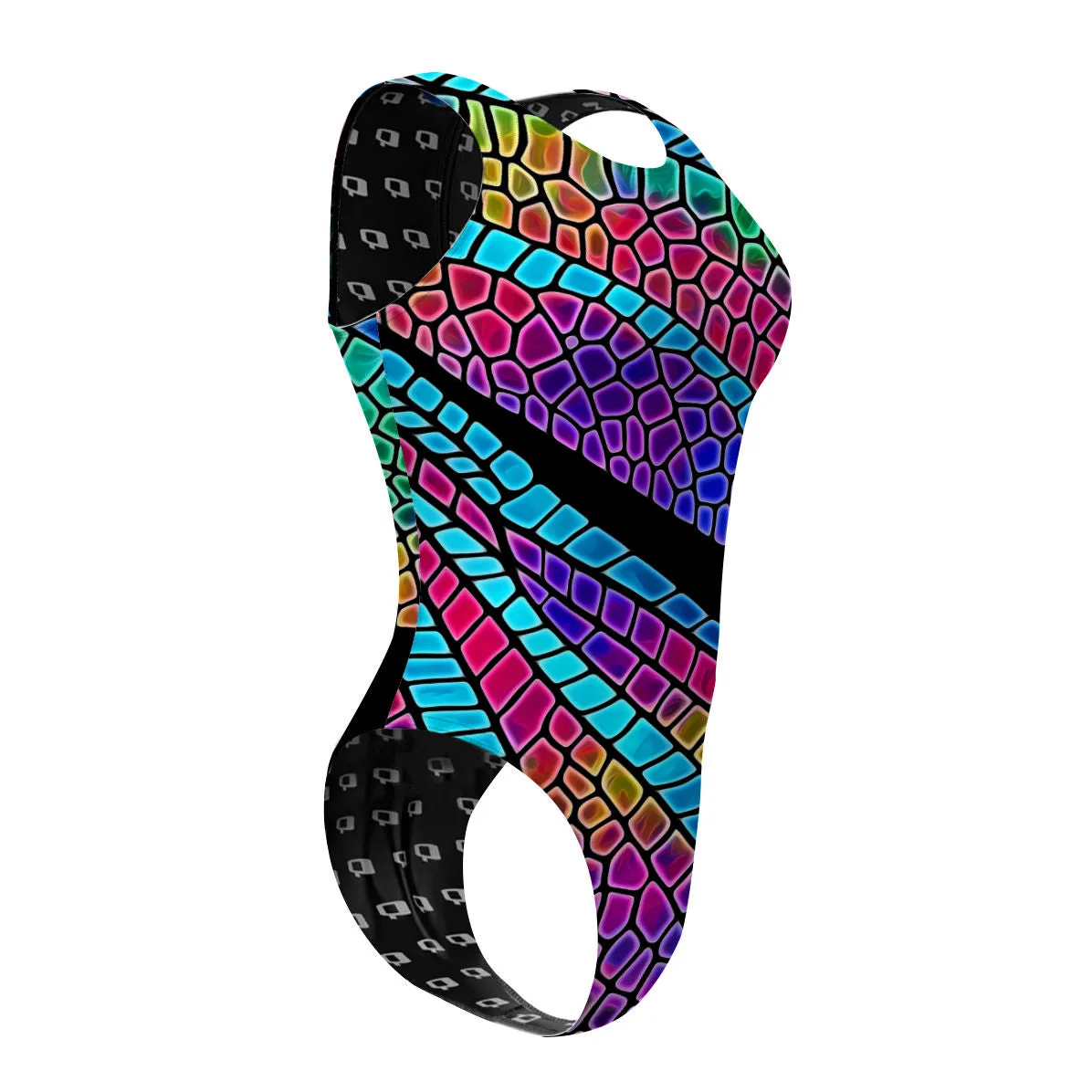 DRAGONFLY WINGS  WOMEN WATERPOLO SWIMSUIT CHEEKY CUT