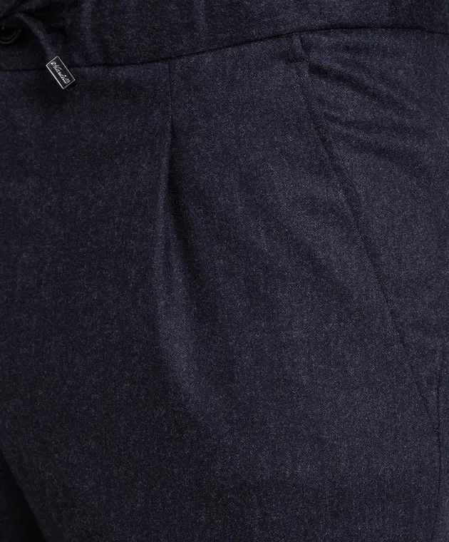 Enrico Mandelli Blue pants made of wool