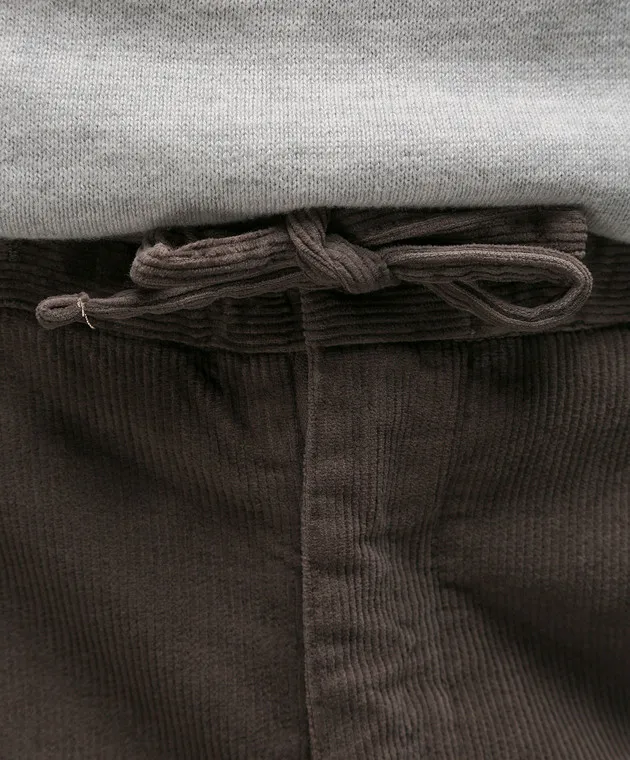 Enrico Mandelli Khaki corduroy pants