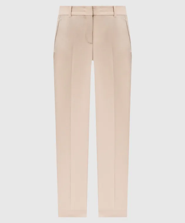 Ermanno Scervino Beige pants made of wool