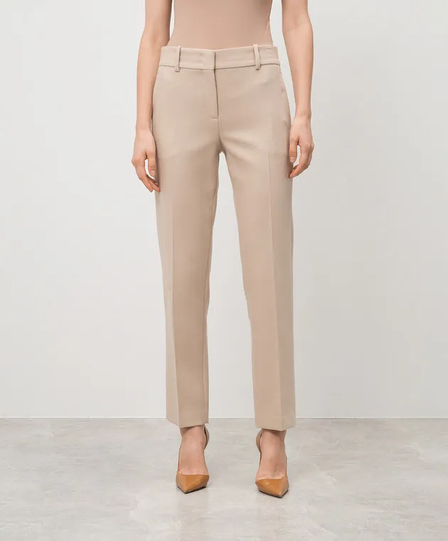 Ermanno Scervino Beige pants made of wool
