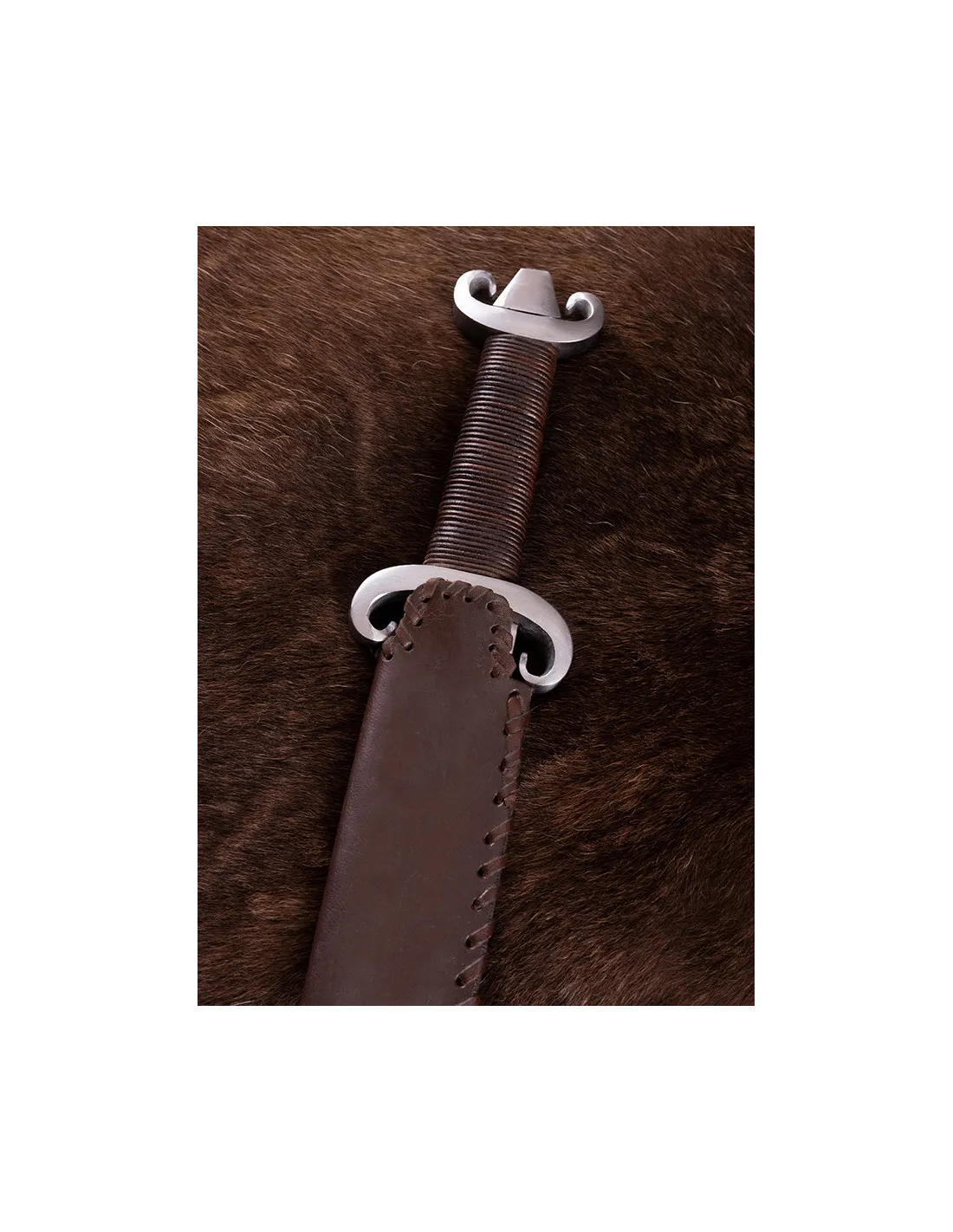 Espada vikinga larga Seax Peterson tipo G, con vaina