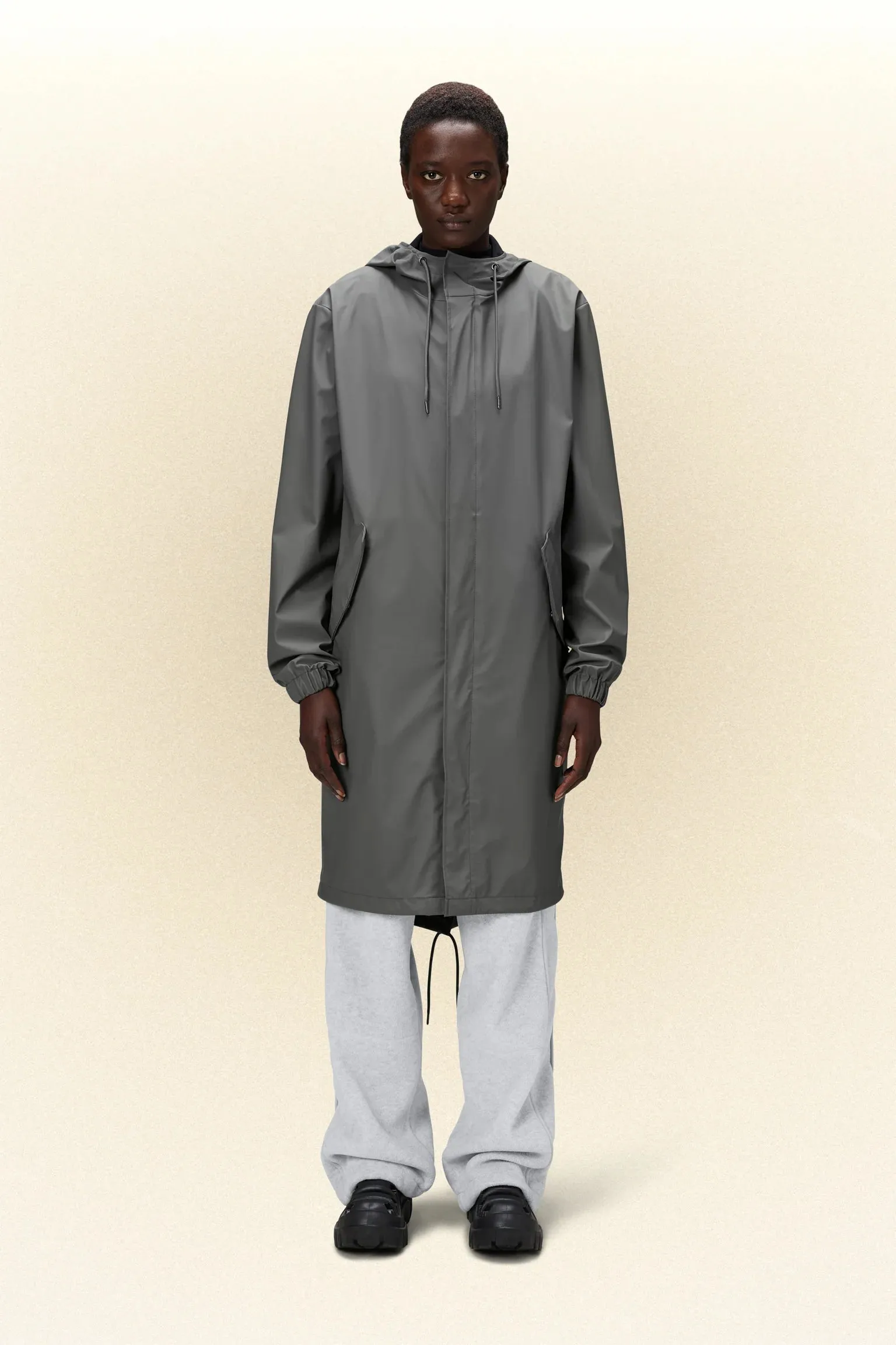 FISHTAIL PARKA GREY