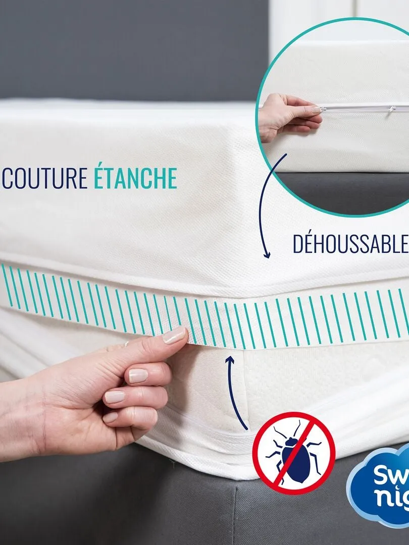 FUNDA PARA COLCHóN ANTICHINCHES  BLANCO