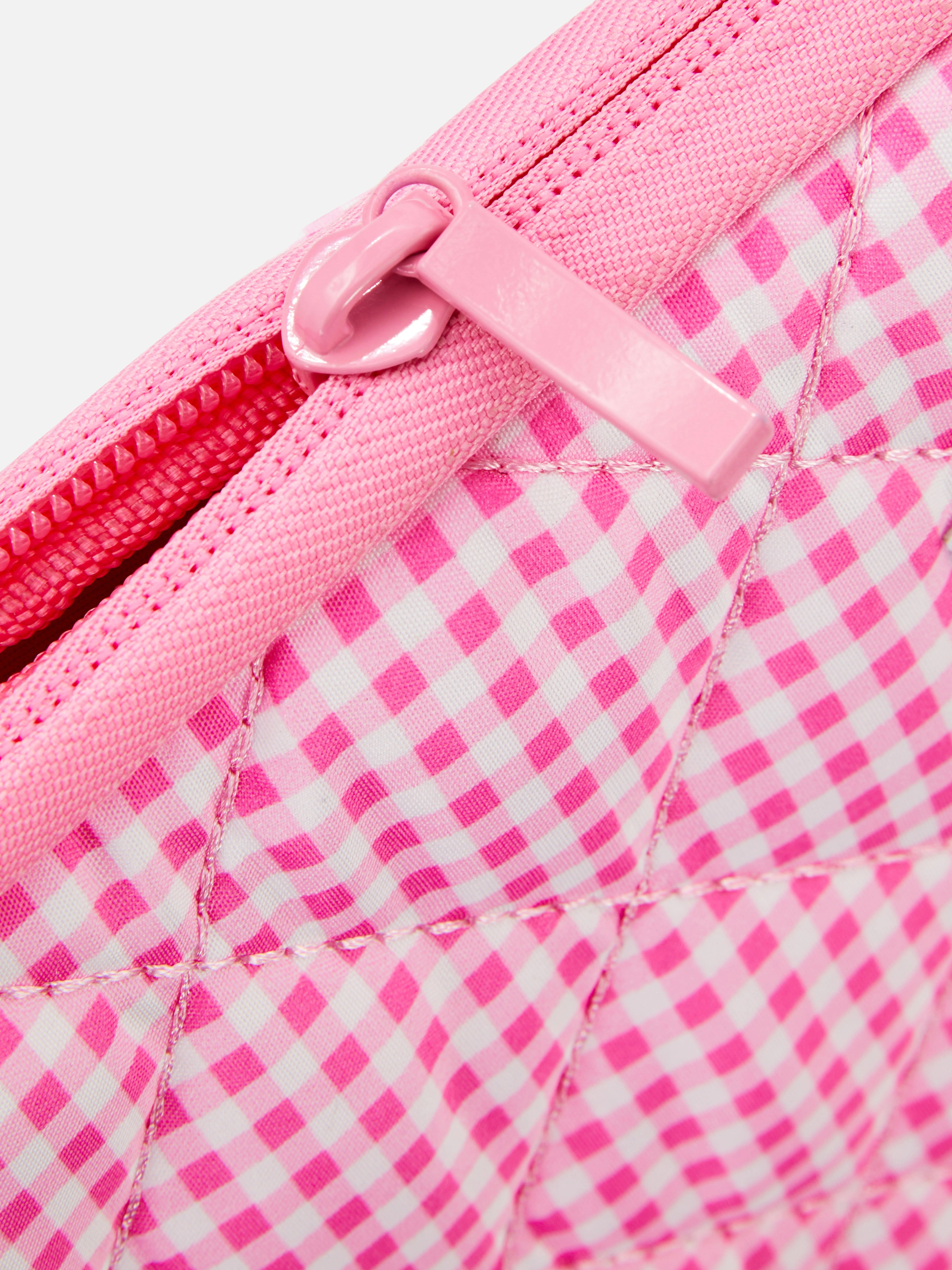 Funda para el portátil a cuadros vichy con fresa