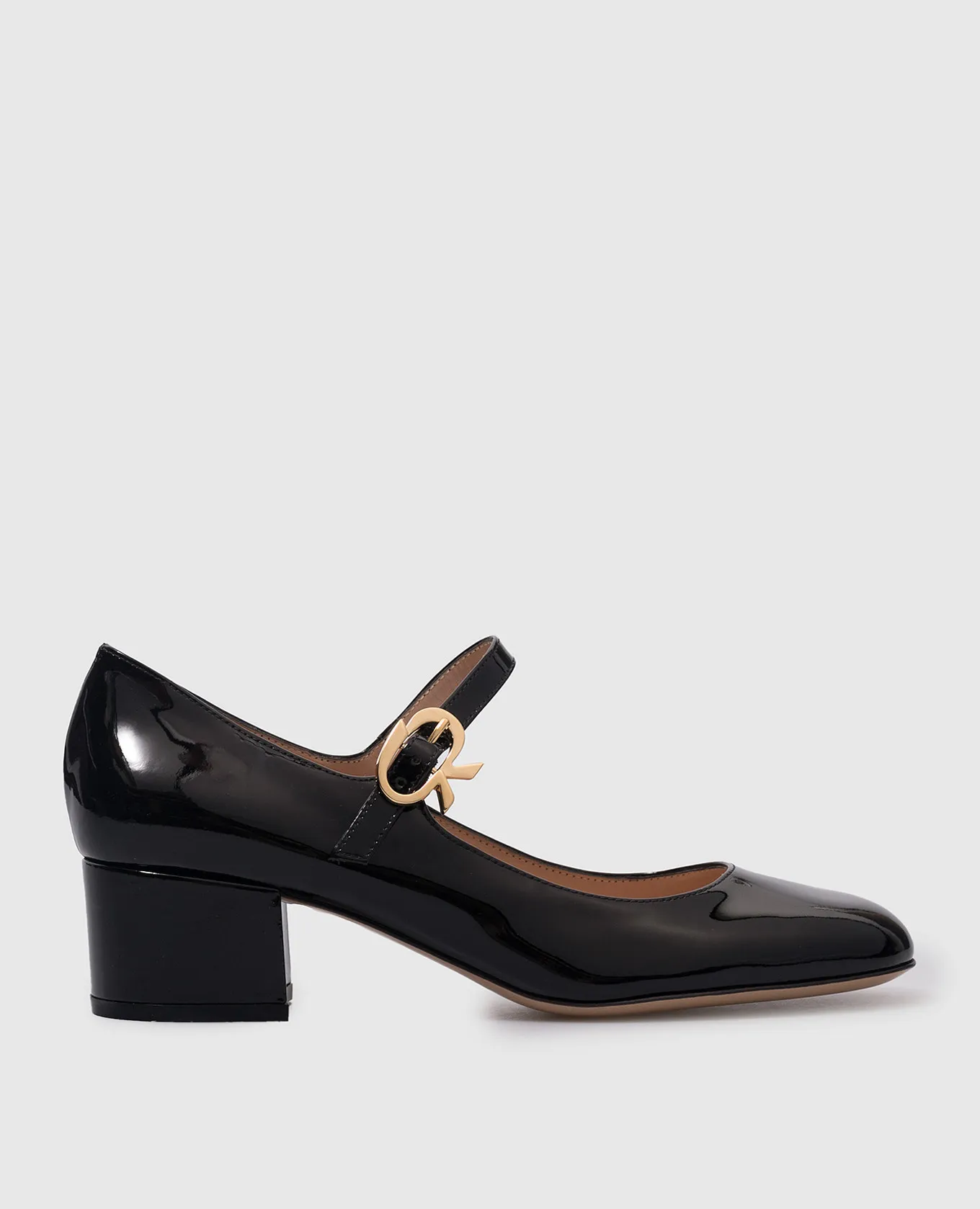 Gianvito Rossi Mary black patent leather shoes