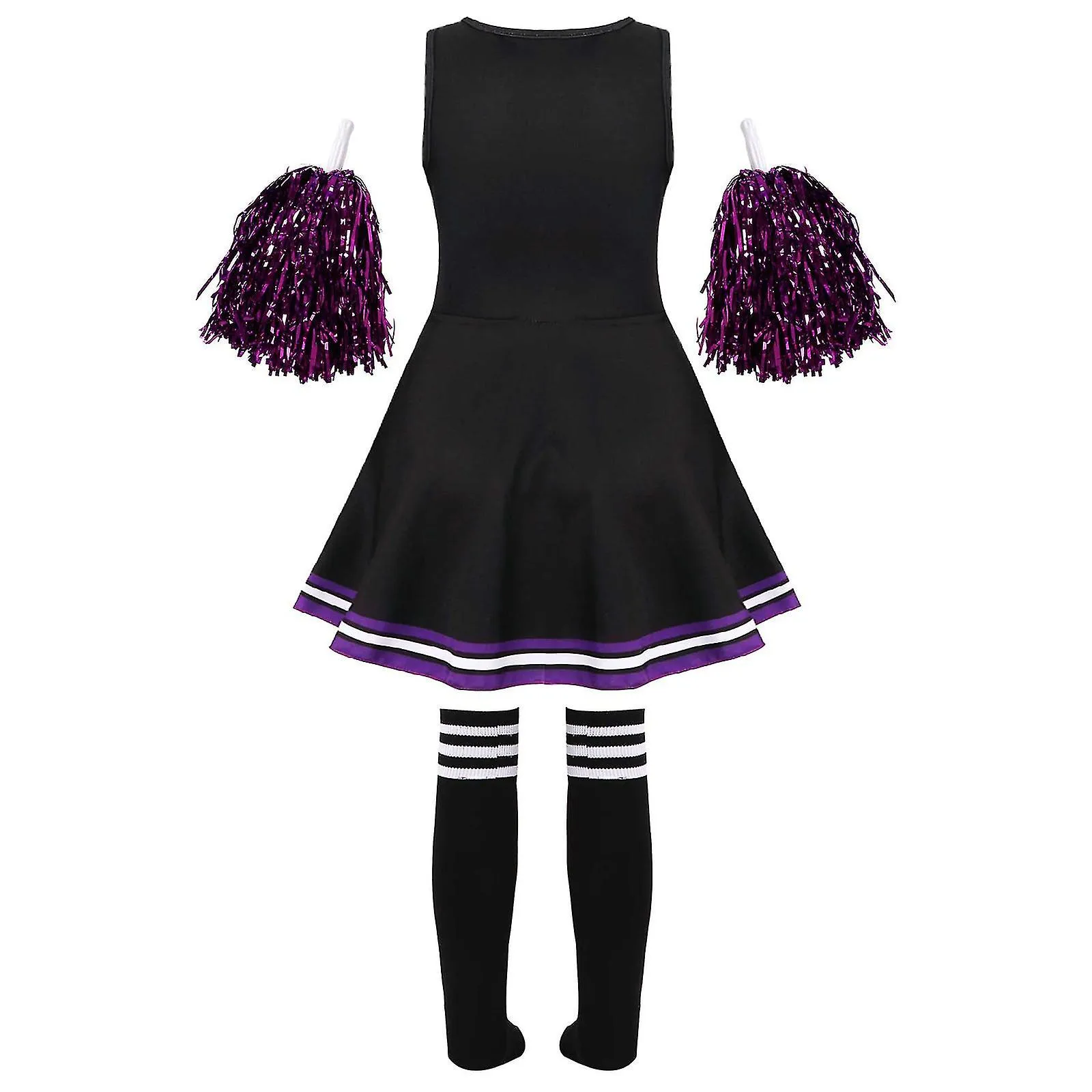 Girls Cheerleading Uniforms, Children's Dance Uniformsblack