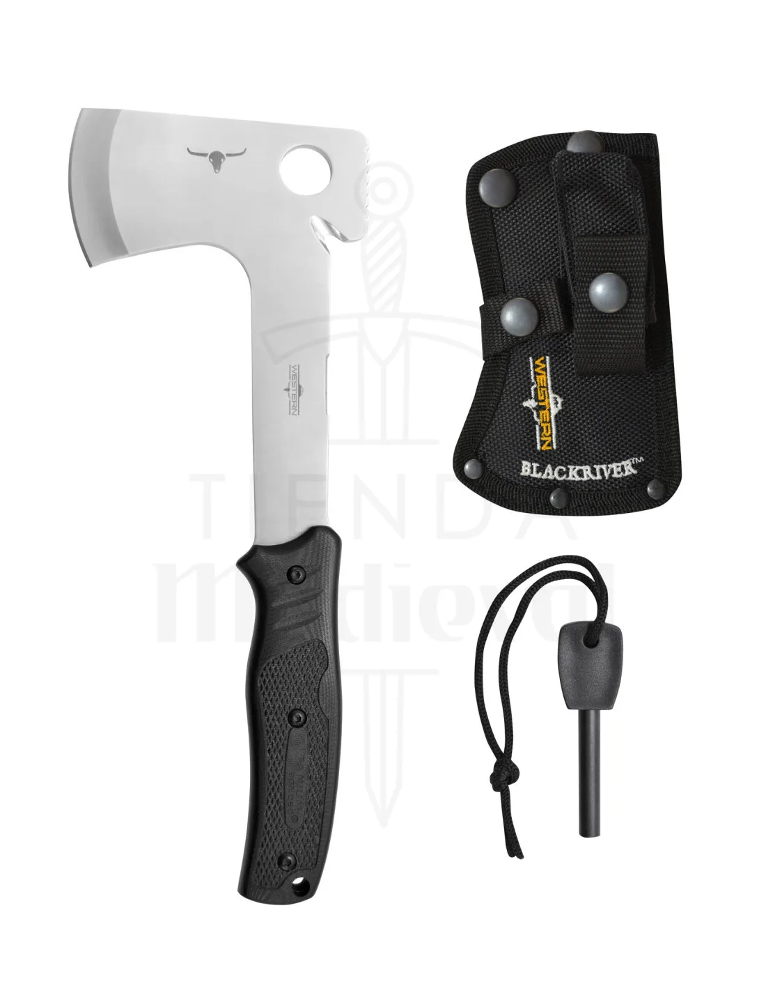 Hacha con funda marca Camillus modelo Blackriver