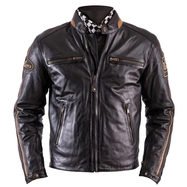 Helstons Ace Leather Rag Brown 