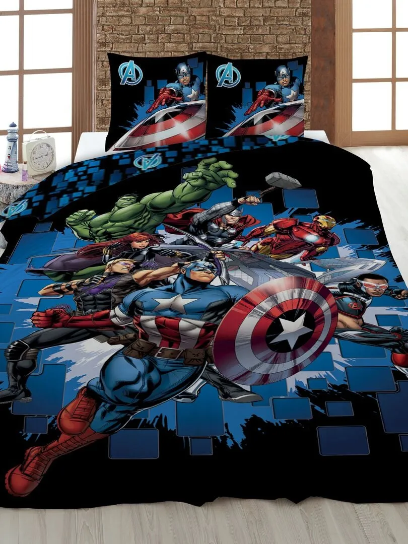 JUEGO DE CAMA 'LOS VENGADORES' DE 'MARVEL'  INDIVIDUAL  MULTICOLOR
