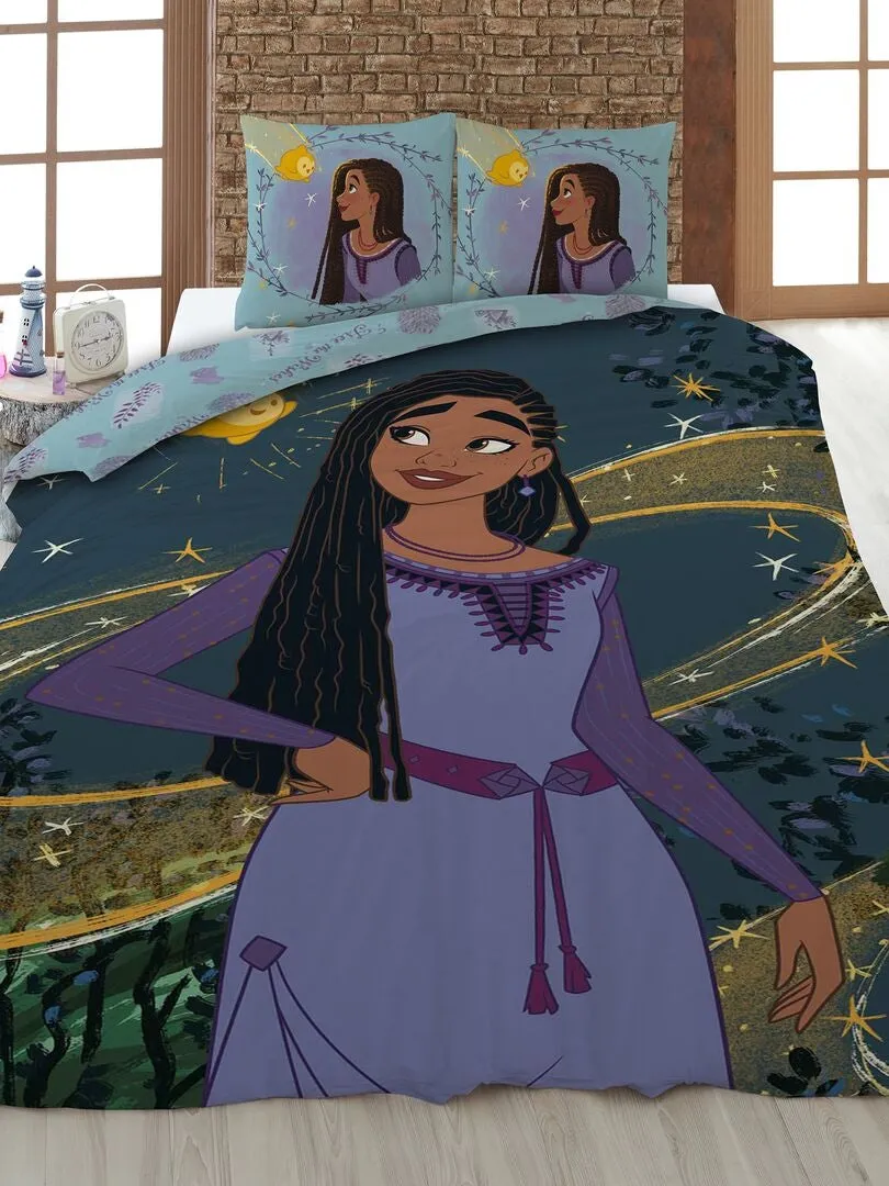 JUEGO DE CAMA 'WISH' DE 'DISNEY'  INDIVIDUAL  PURPURA