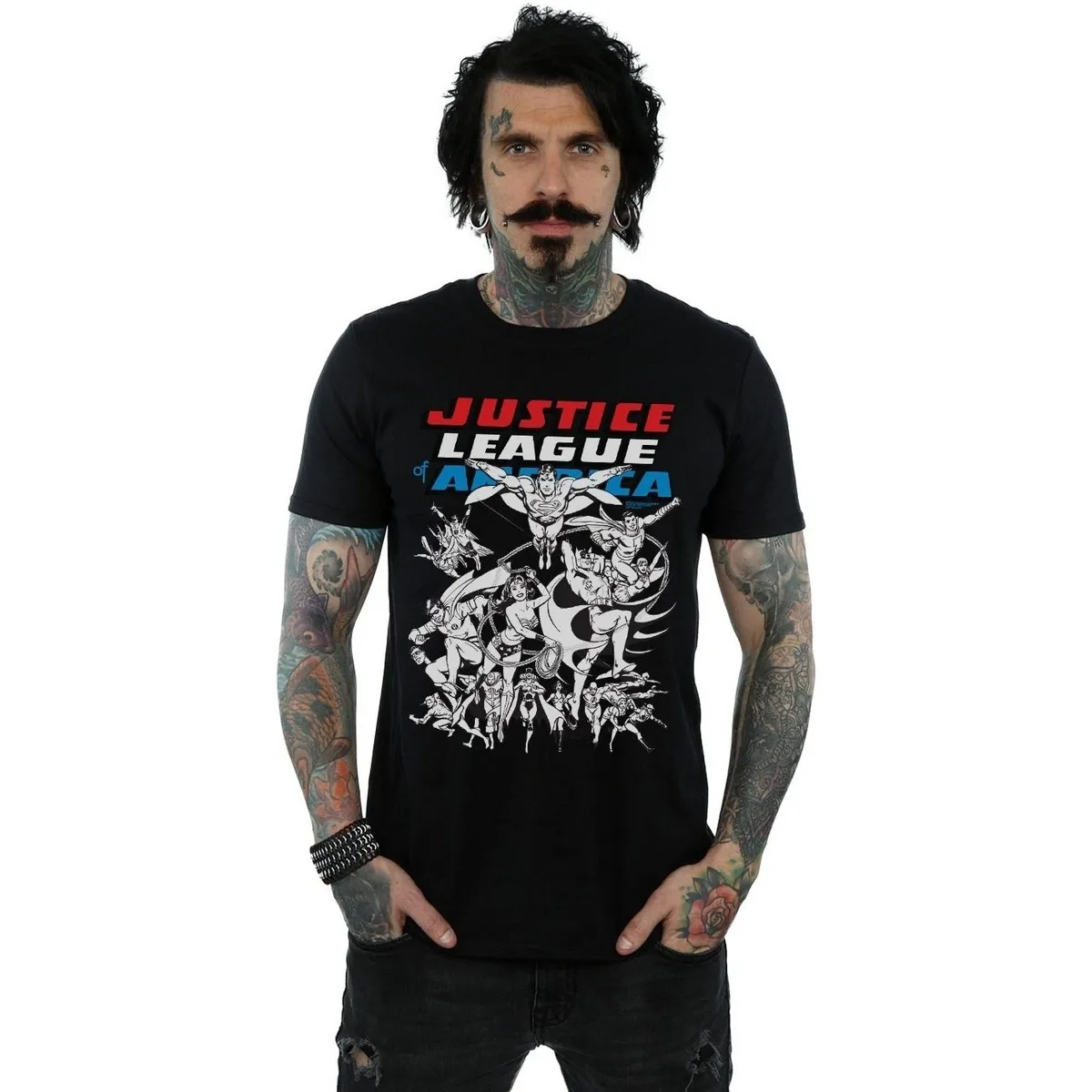 Justice League Mono Action Pose
