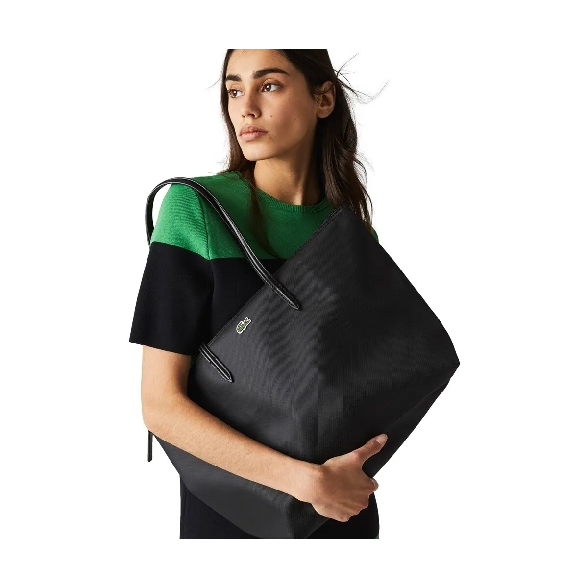 L.12.12 CONCEPT ZIP TOTE BAG  NOIR