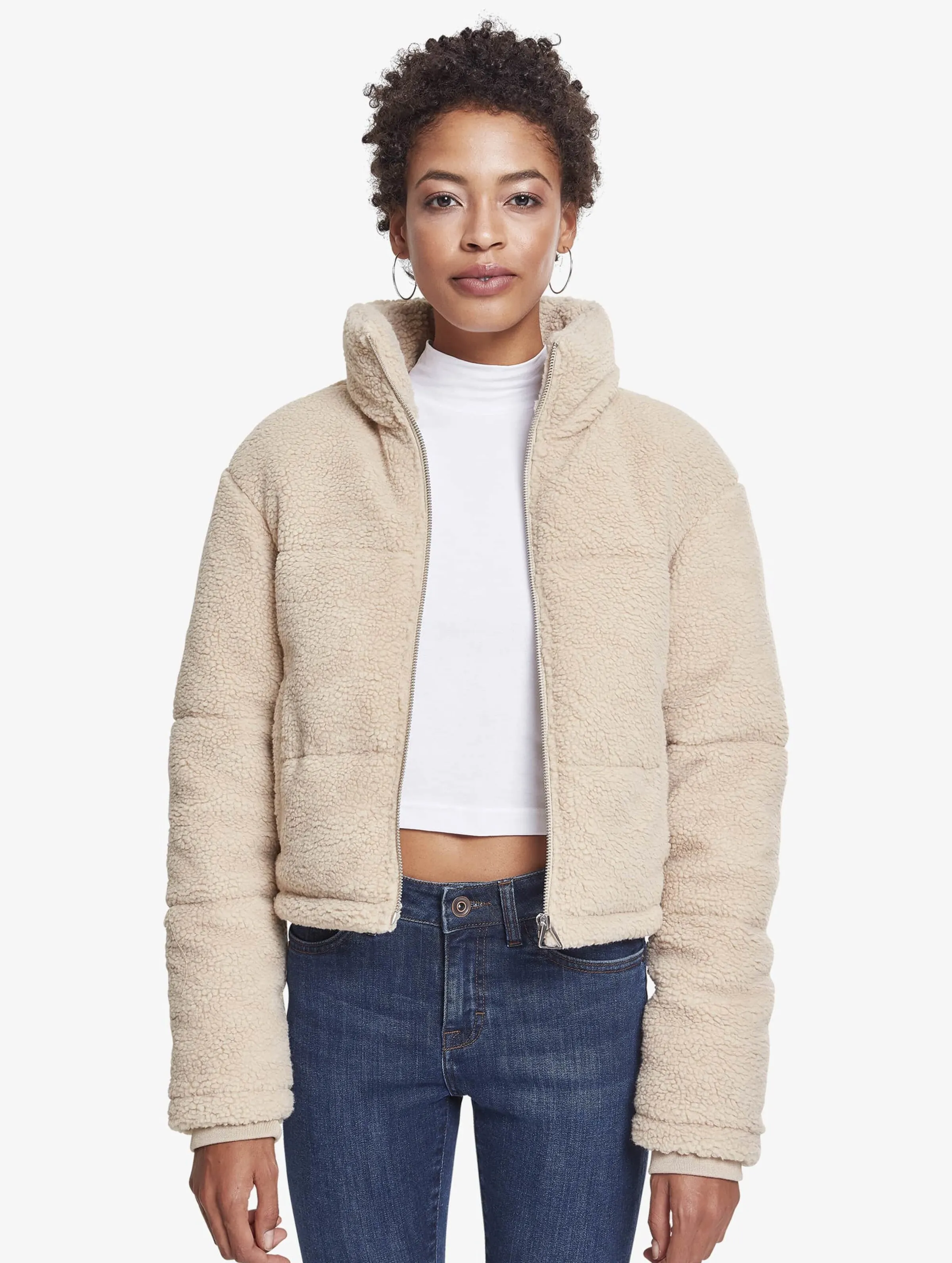 Ladies Boxy Sherpa