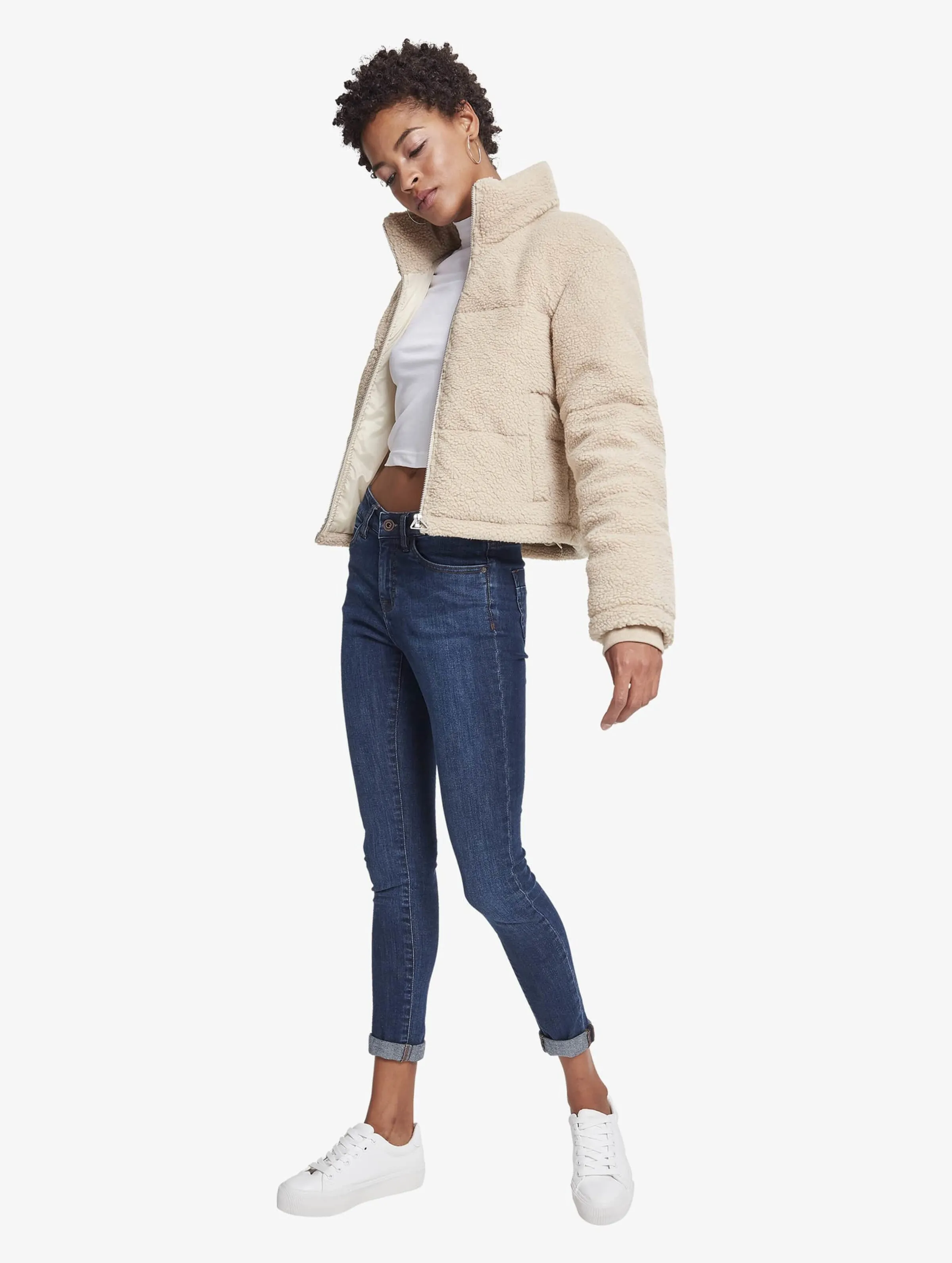 Ladies Boxy Sherpa
