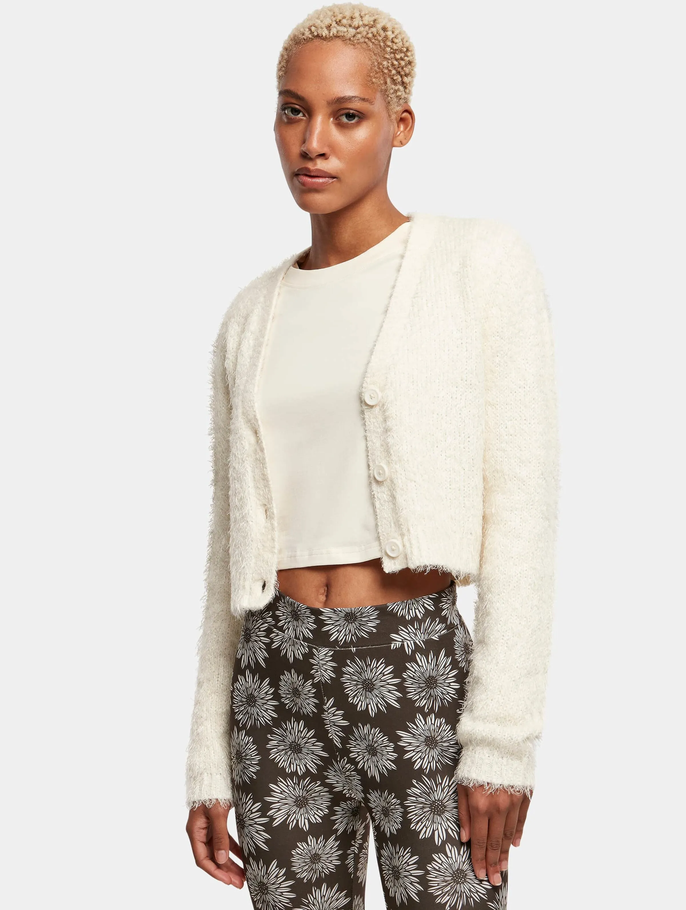 Ladies Cropped Feather 
